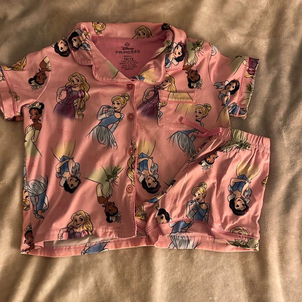 Disney Princess Pink Kids Pajamas